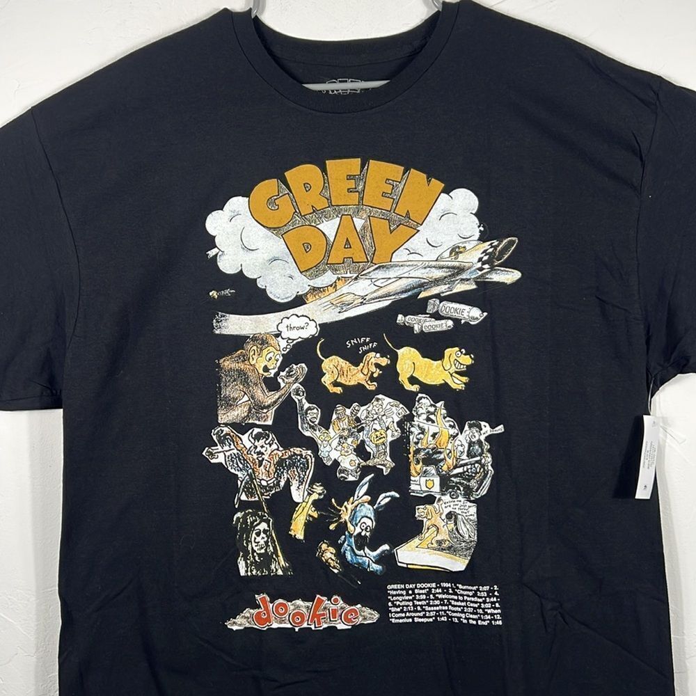 🔥🔥 “NWT” GREEN DAY DOOKIE 1994 Tour Reprint Music Band Concert Tee Men Sz 2XL